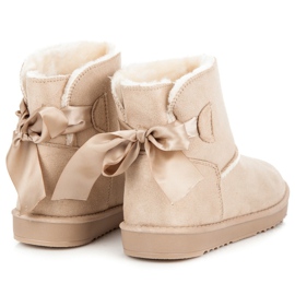 Botas de nieve con lazo marrón 3