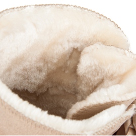 Botas de nieve con lazo marrón 4