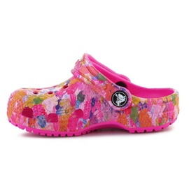 Zuecos Crocs Classic Hyper Real Jr. 208451-90H rosado 8