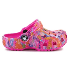 Zuecos Crocs Classic Hyper Real Jr. 208451-90H rosado 10