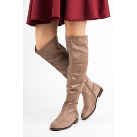 Juliet Botas beige con ribete 3