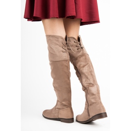 Juliet Botas beige con ribete 4