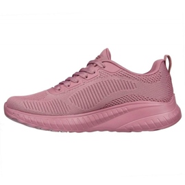 Skechers Memory Foam Bobs Squad Chaos Zapatos W 117209 Ras rosado 3