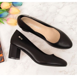 Zapatos de tacón en un poste decorativo Sergio Leone W SK314A negro 3