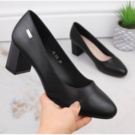 Zapatos de tacón en un poste decorativo Sergio Leone W SK314A negro 5