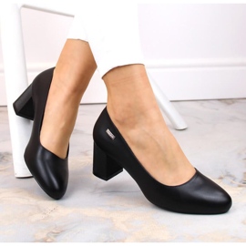 Zapatos de tacón en un poste decorativo Sergio Leone W SK314A negro 7
