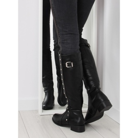Botas de montar con tachuelas negras PE115P negro 1