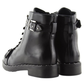 Botas negras con tachuelas ae82p negro cobre 7