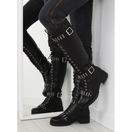 Botas de montar con tachuelas negro PE116 negro 2