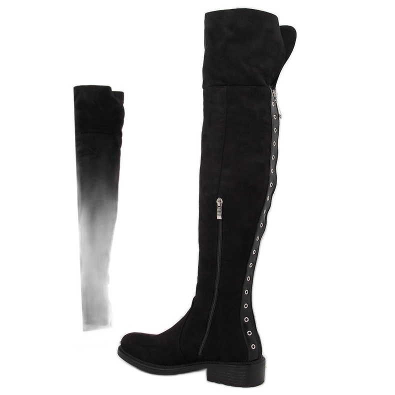 Botas negras para mujer AE63P Negro 2 Botas negras para mujer AE63P Negro 2