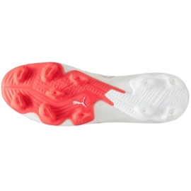 Puma Future Ultimate Low FG/AG M 107359 01 zapatos de fútbol blanco blanco 5