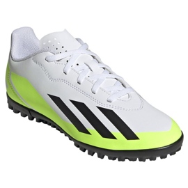 Adidas X Crazyfast.4 Tf Jr IE4066 zapatos de fútbol blanco blanco 3