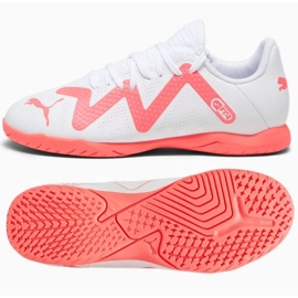 Botas de fútbol Puma Future Play It Jr 107393-01 blanco blanco 5
