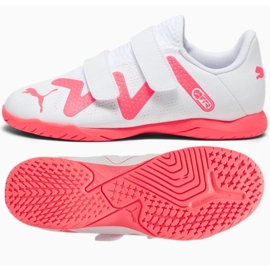 Puma Future Play It V Jr 107395-01 zapatos de fútbol blanco blanco 6