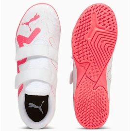 Puma Future Play It V Jr 107395-01 zapatos de fútbol blanco blanco 8