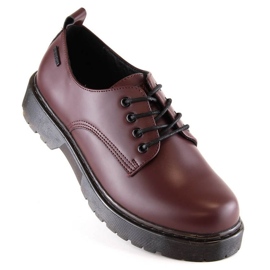 Zapatos Big Star W INT1569B burdeos rojo 4