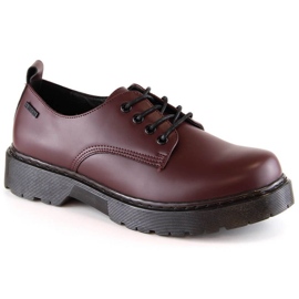 Zapatos Big Star W INT1569B burdeos rojo 5