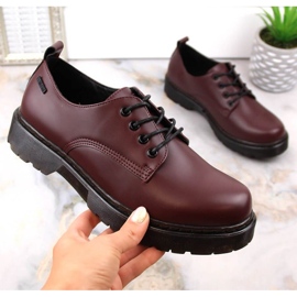 Zapatos Big Star W INT1569B burdeos rojo 6