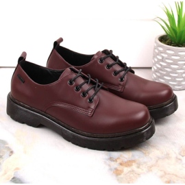 Zapatos Big Star W INT1569B burdeos rojo 7