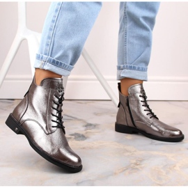 Botas con cordones y cremallera Potocki W WOL171D pewter 3