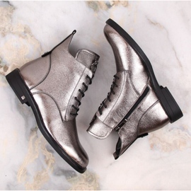 Botas con cordones y cremallera Potocki W WOL171D pewter 5