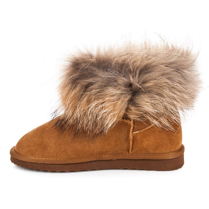 Coco Perla Mukluki de cuero marrón 1