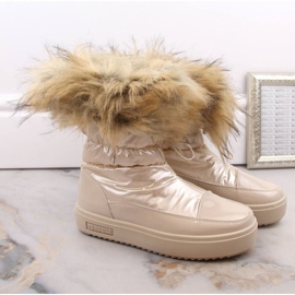 Botas de nieve con plataforma y pelo Big Star W INT1924B, beige 4