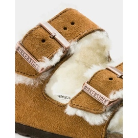 Chanclas Birkenstock Arizona Shearling Mink W 1001135 marrón 10