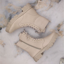 Botas cómodas de piel con aislamiento Rieker W RKR613, beige 6