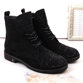 Botas con circonitas Potocki W WOL176 negro 5