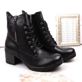 Potocki W WOL177A Botines de tacón y plataforma, negro 4