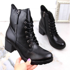 Potocki W WOL177A Botines de tacón y plataforma, negro 5