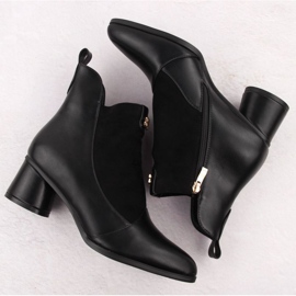 D&amp;A S.Barski Premium Collection W OLI232A botines de tacón negro 4