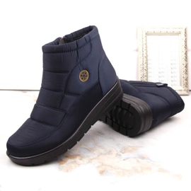 News Botas de nieve con cuña W EVE437B, azul marino 4