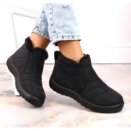 Botas de nieve impermeables sin cordones News W EVE438A negro 5
