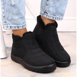 Botas de nieve impermeables sin cordones News W EVE438A negro 7
