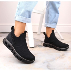 Rieker W RKR616 botines cómodos sin cordones, negro 4