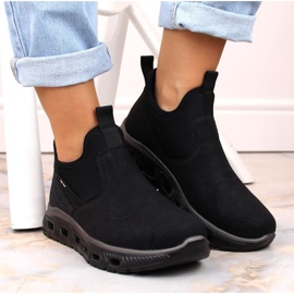 Rieker W RKR616 botines cómodos sin cordones, negro 7