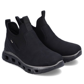 Rieker W RKR616 botines cómodos sin cordones, negro 9