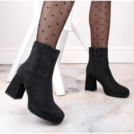 Botines de ante Jezzi W JEZ411A, negro 3