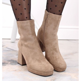 Botines de ante Jezzi W JEZ411B, beige 6