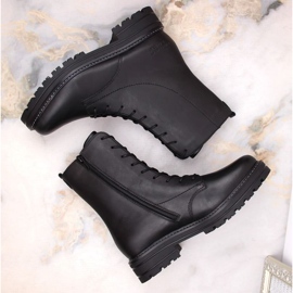 Rieker Botas de piel cómodas y aislantes Remonte W RKR622, negro 5