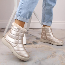 Botas de nieve impermeables de charol News W EVE181E beige 3