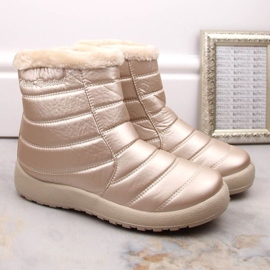 Botas de nieve impermeables de charol News W EVE181E beige 4