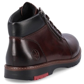Botas cómodas de piel con aislamiento de lana Rieker M RKR625 marrón 7