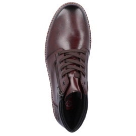 Botas cómodas de piel con aislamiento de lana Rieker M RKR625 marrón 8