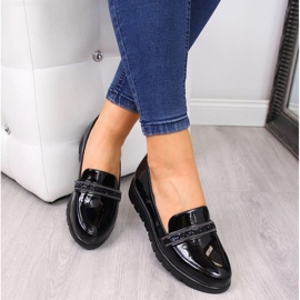 Zapatos cómodos sin cordones de charol T.Sokolski W SCA62, negro 4