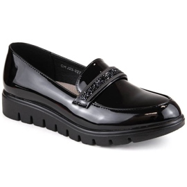 Zapatos cómodos sin cordones de charol T.Sokolski W SCA62, negro 11