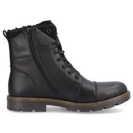 Botas de piel con aislamiento de lana Rieker M RKR296A negro 5