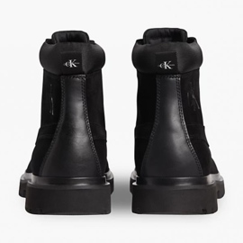 Zapatos Calvin Klein Jeans Lug Mid Laceup Boot Hike YM0YM00270 negro 3